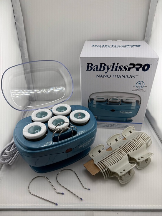 BaByliss Other - BaBylissPRO Nano Titanium Jumbo Hot Rollers - Teal and White